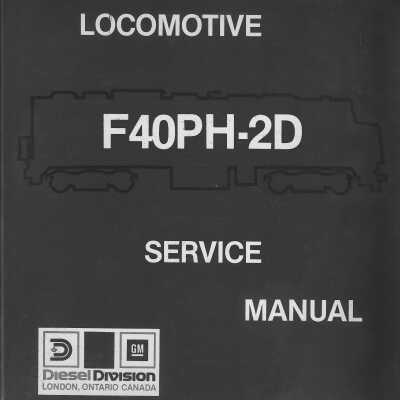 Locomotive Service Manual F40PH-2D