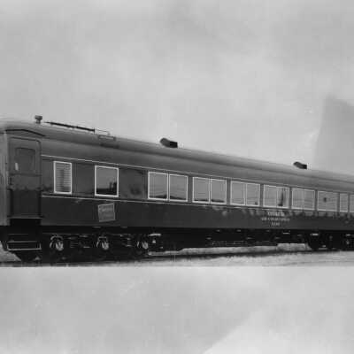 Photograph, Canadian National Railways (CNR) Air-conditioned Day coach 5180 - exterior view.