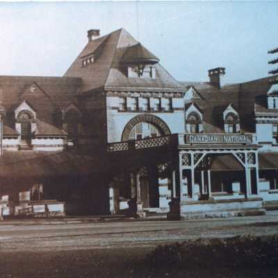 Photograph, CNR Station at Moncton, New Brunswick.