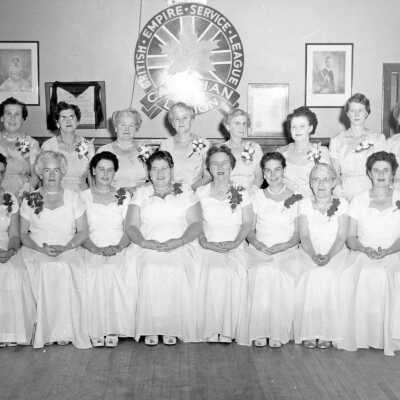Photograph, Women's Auxiliary of the Brotherhood of Railroad Trainmen, November 1955.