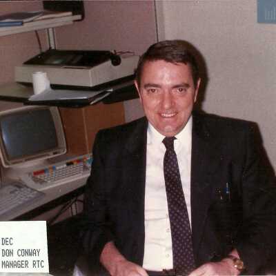 Photograph, Don Conway, Manager RTC.