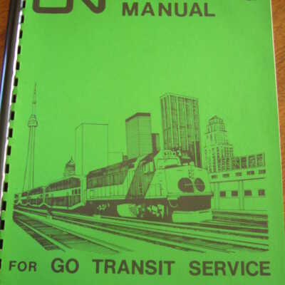 CN Operating Manual For Go Transit Service