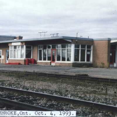 Photograph, CNR Station at Pembroke, Ontario, October 4th 1993.