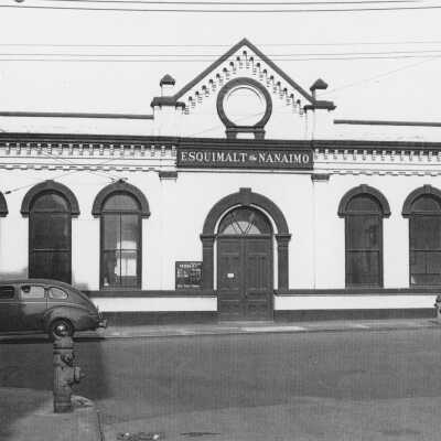 Photograph, CNR Station at Esquimalt & Nanaimo
