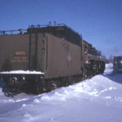 Photograph, CNR Locomotive 6077.