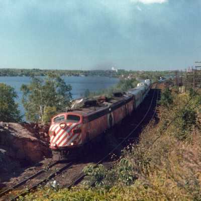 Photograph, Canadian Pacific Passenger train at Sudbury, Ontario