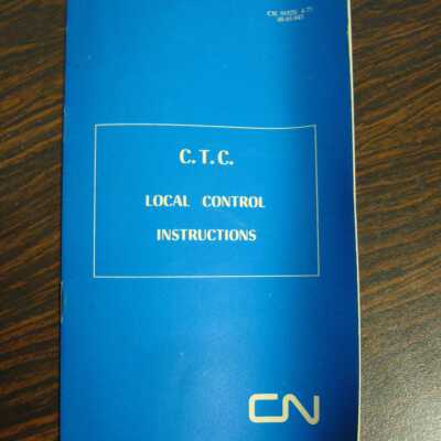 CN C.T.C. Local Control Instructions