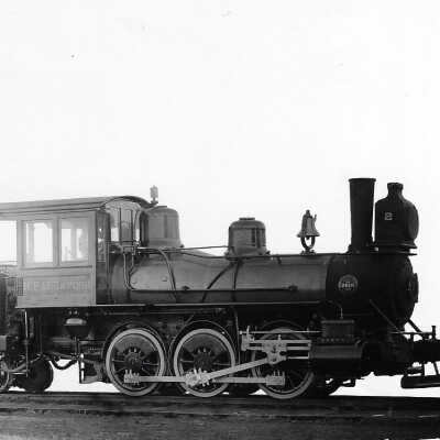 Photograph: Canadian Copper Company Locomotive #2 and Tender