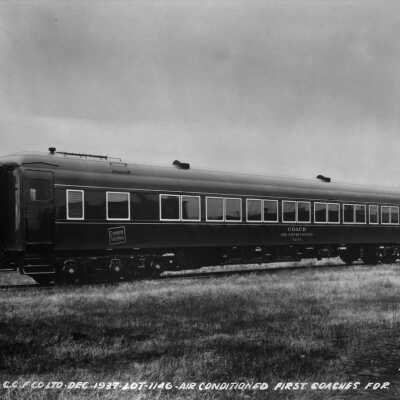 Photograph, Exterior view of the Canadian National Railways air conditioned coach 5210.