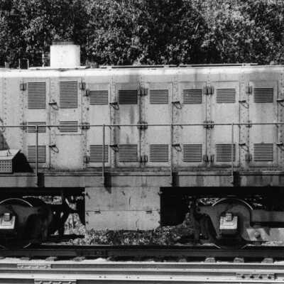 Photograph, Falconbridge Locomotive 108, Onaping, August, 1981.