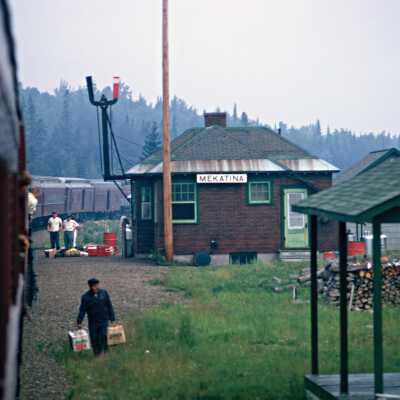 Photograph, Algoma Central Mekatina Station, 1970.