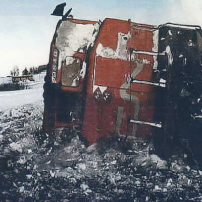 Photograph, Lilloet, BC Runaway Train Derailment, 2006.
