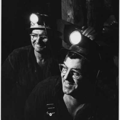 Two Miners in a Falconbridge Mine