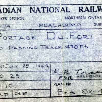 Canadian National: Plan Showing the Extended Passing Track (by 470’) at Portage Du Fort