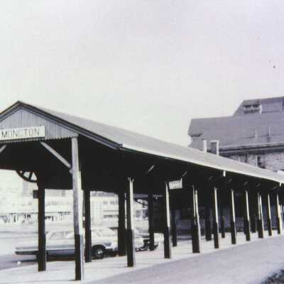 Photograph, CNR Station at Moncton, New Brunswick.
