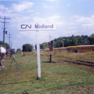 Photograph, CNR Station at Midland, Ontario.