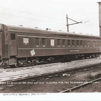 Photograph - Newfoundland Railway "Botwood" sleeper car