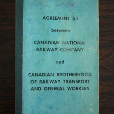 Agreement 5.1 between Canadian National Railway Company and Canadian Brotherhood of Railway Transport and General Workers