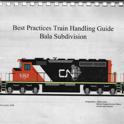 Best Practices Train Handling Guide Bala Subdivision