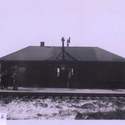 Photograph, CNR Station at Beardmore, Ontario, April 1941