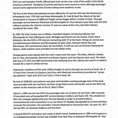 Document, CPR-Soo line International Passenger Service