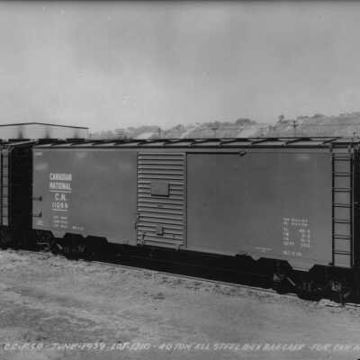 Photograph, Canadian National Railways (CNR) Box bagage car No. 11069.