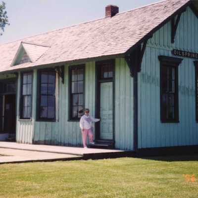 Photograph, CNR Station, Oilsprings, Ontario.