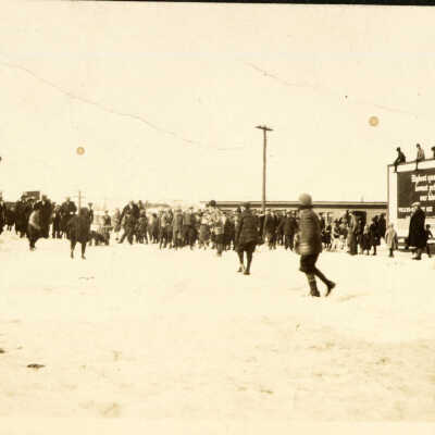 Photograph, Young Street, Capreol, Ontario, 1920s.