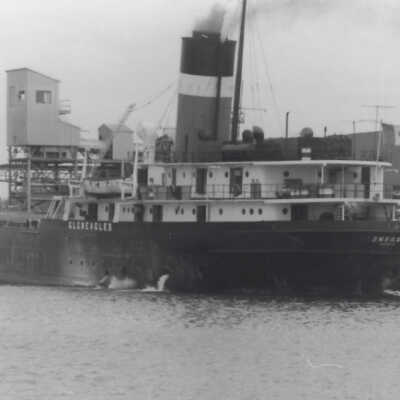 Photograph of an Iron Ore Steam Liner in Depot Harbour
