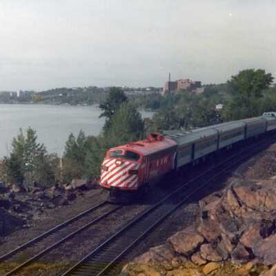 Photograph, Canadian Pacific Passenger Train at Sudbury, Ontario