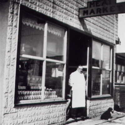 Photograph, Roy Barrand, Barrand Meat Market, Capreol, Ontario.
