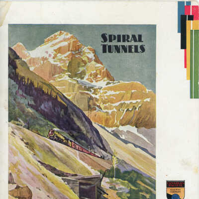 Menu, Canadian Pacific, Dining Car, "Spiral Tunnels"