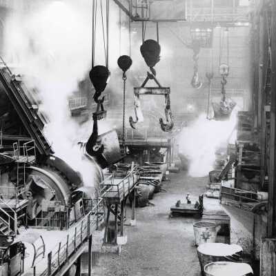 Photograph, Falconbridge Smelter Converter Aisle.