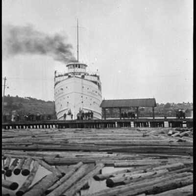 Photograph, S.S. South American, Parry Sound, Ontario, 1917.
