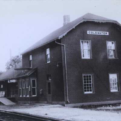 Photograph, CNR Station at Coldwater, Ontario.