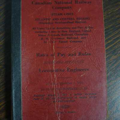 Canadian National Railway Company Steam Lines, Atlantic and Central Regions Rates of Pay and Rules Governing Service of Locomotive Engineers, Effective September 1, 1929