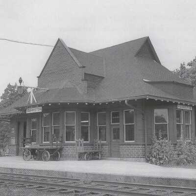 Photograph, CNR Station, Harriston, Ontario, Canada.