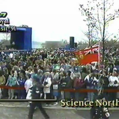 Video, Royal Visit, 1991, Sudbury, Ontario.