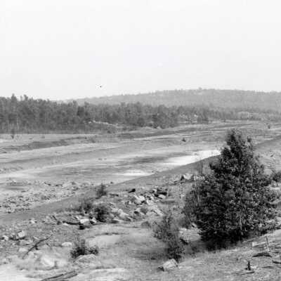 Photograph, O'Donnell Roast Yards, 50 years after ban on outdoor nickel roasting.