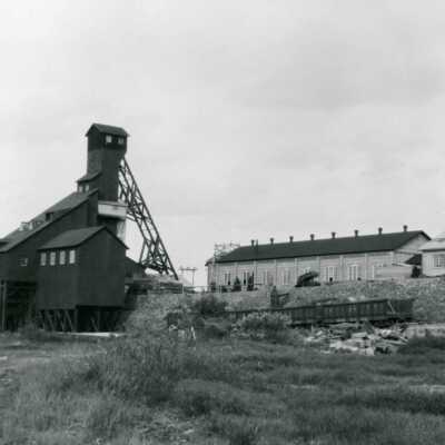 Photograph, Frood Extension Mine, Mond Nickel Co, near Sudbury Ontario, August 1928.