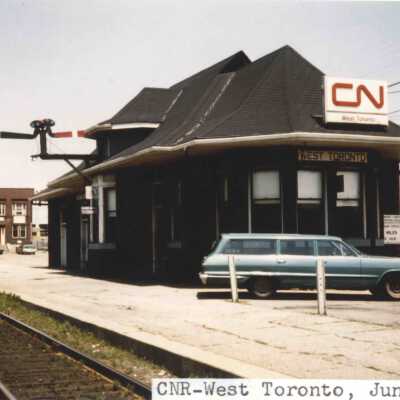 Photograph, CNR Station, West Toronto, Toronto, Ontario. Located at Davenport Road and Old Weston Road, 1970.