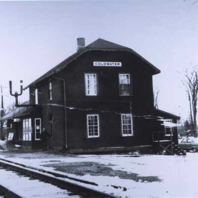 Photograph, CNR Station at Coldwater, Ontario.
