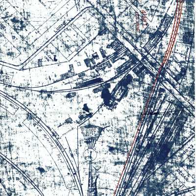 Canadian Pacific Track Layout Map in Sudbury