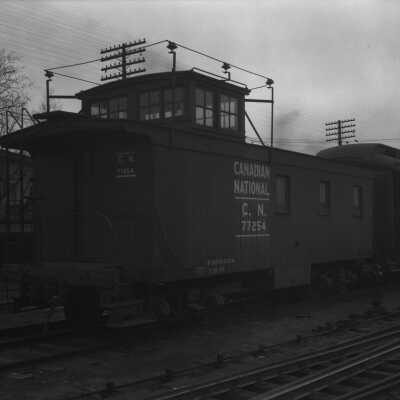 Photograph, Canadian National Railways (CNR) Caboose car.