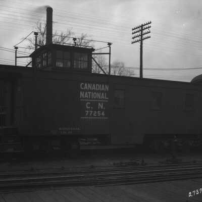 Photograph, Canadian National Railways (CNR) Caboose car.