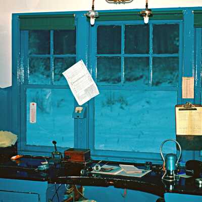 Photograph, Algoma Central Operator's Office, Mekatina, 1976.