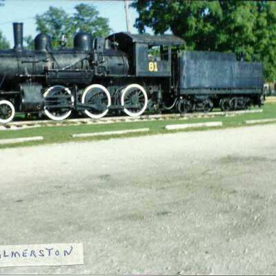 Photograph, CNR Locomotive 81, Palmerston, Ontario.