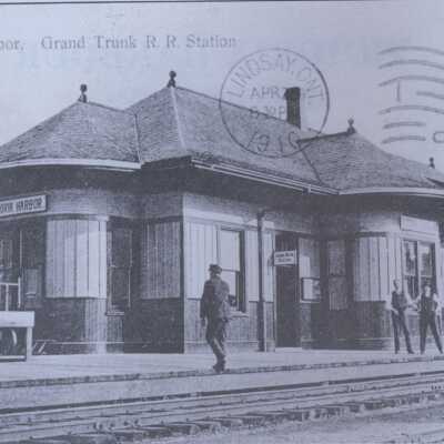 Photograph, CNR Station at Victoria Harbor, Ontario.
