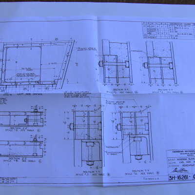 6077 Blueprint: 3H-22125J Cab Seat Renewals for Engineer's and Fireman's Seats