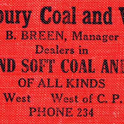 Photograph, Advertisement, Sudbury Coal and Wood Co.